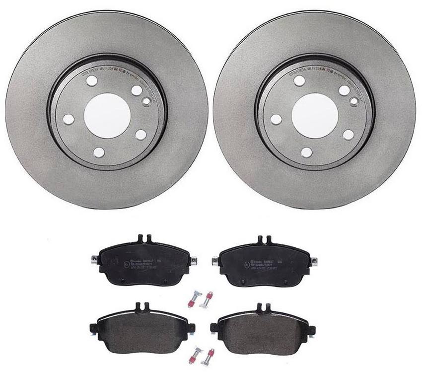 Mercedes Brakes Kit - Brembo Pads and Rotors Front (295mm) (Low-Met) 0084200320 - Brembo 3053531KIT